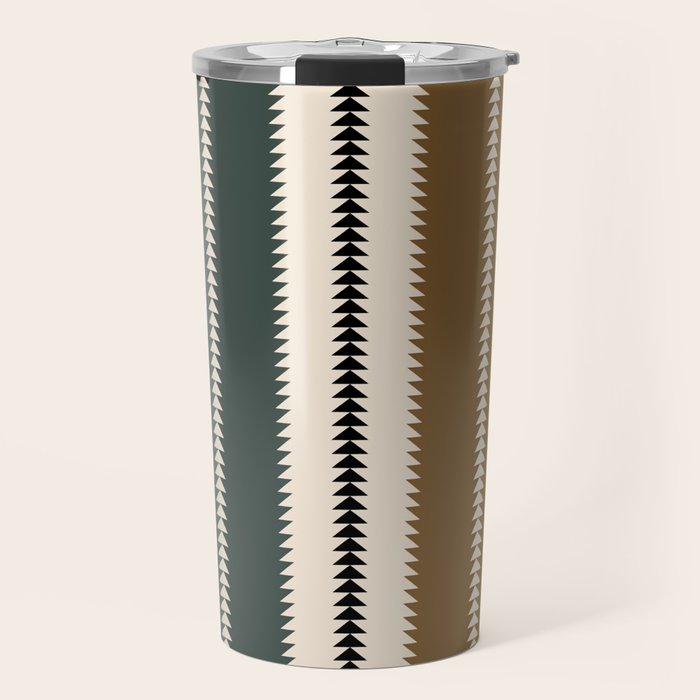 Western Stripes XVI Earthy Desert Travel Mug Gallery Image 1