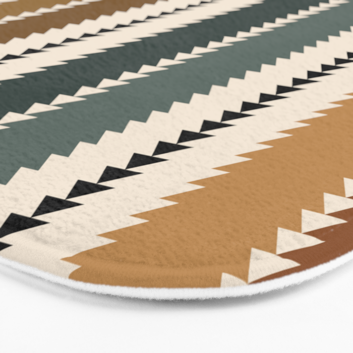 Western Stripes XVI Earthy Desert Bath Mat Gallery Image 3