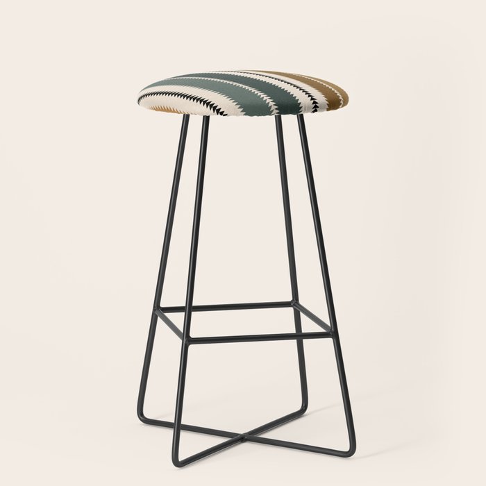 Western Stripes XVI Earthy Desert Stool Gallery Image 1