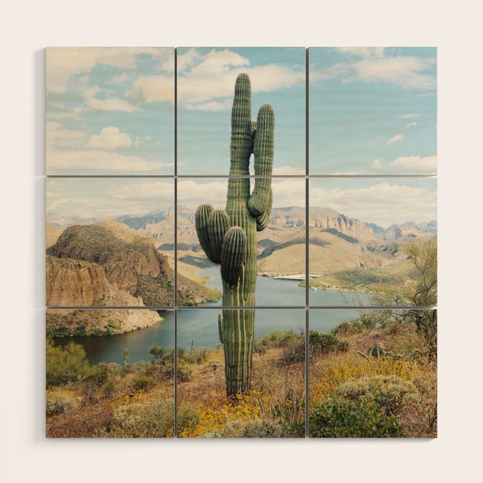 Arizona Saguaro Wood Wall Art Gallery Image 1