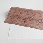 cadence triangles - rust Wrapping Paper Gallery Image 2