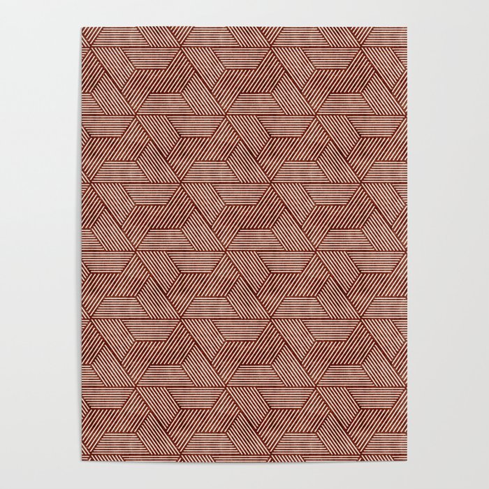 cadence triangles - rust Poster Gallery Image 4