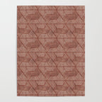 cadence triangles - rust Poster Gallery Image 4