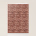cadence triangles - rust Stationery Card Gallery Image 2