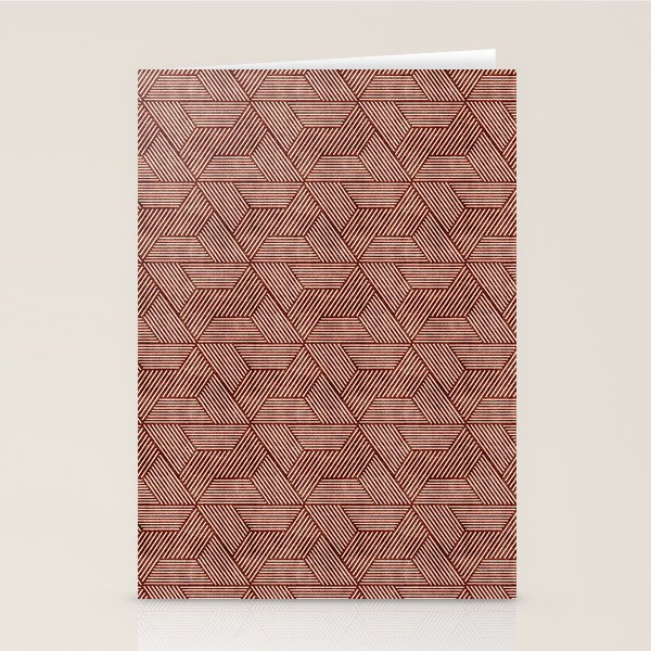 cadence triangles - rust Stationery Card Gallery Image 2