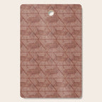 cadence triangles - rust Cutting Board Gallery Image 1