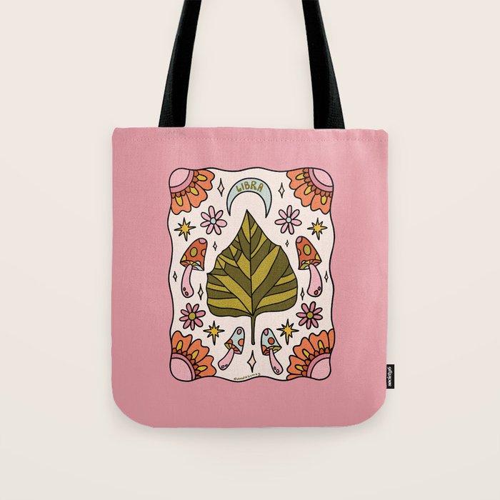 Libra Leaf Tote Bag Gallery Image 1