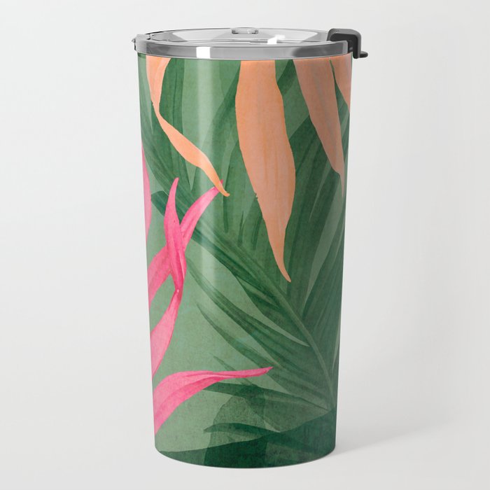 Abstract Art Tropical Garden 5 Travel Mug Gallery Image 2