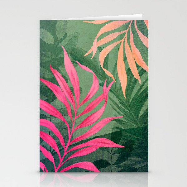 Abstract Art Tropical Garden 5 Stationery Card Gallery Image 1