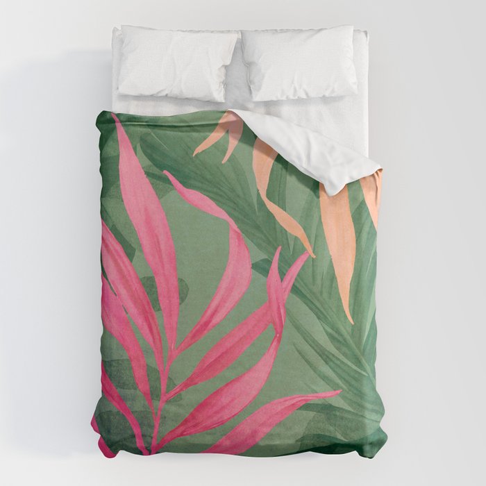 Abstract Art Tropical Garden 5 Duvet Cover Gallery Image 6