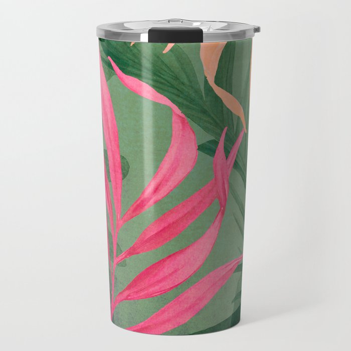 Abstract Art Tropical Garden 5 Travel Mug Gallery Image 1