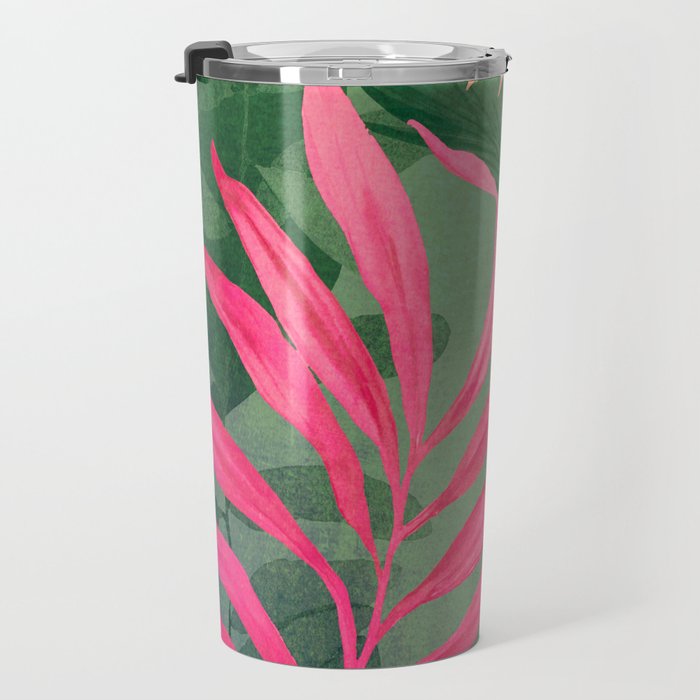 Abstract Art Tropical Garden 5 Travel Mug Gallery Image 3