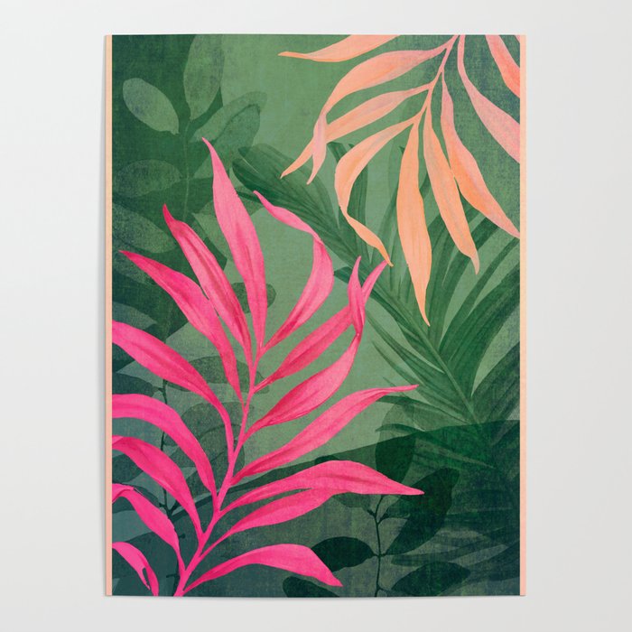 Abstract Art Tropical Garden 5 Poster Gallery Image 4