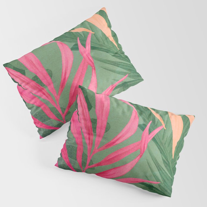 Abstract Art Tropical Garden 5 Pillow Sham Gallery Image 3