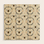 Ode to the Bumblebee (in cream) Wood Wall Art Gallery Image 1