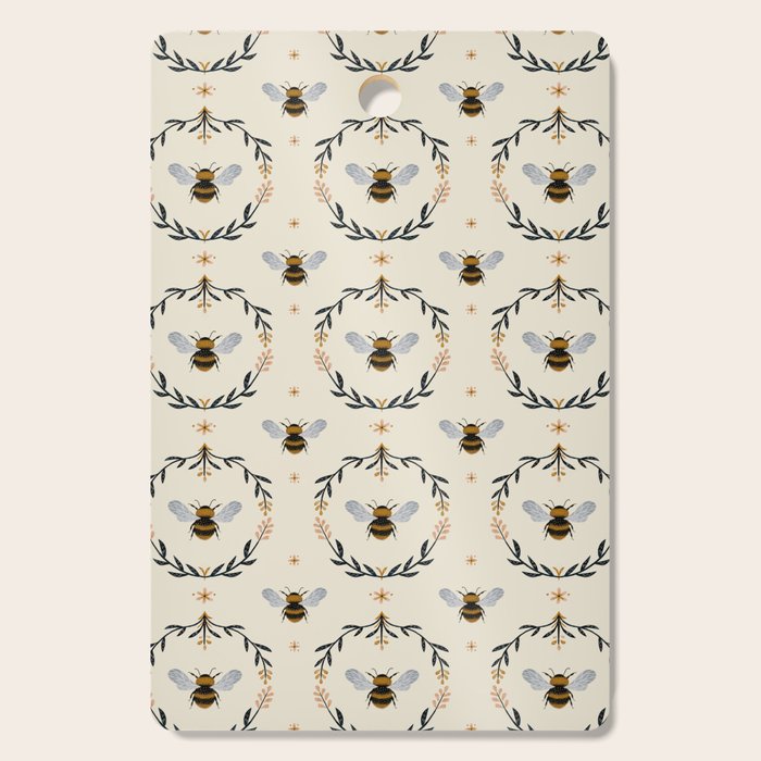 Ode to the Bumblebee (in cream) Cutting Board Gallery Image 1