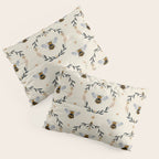 Ode to the Bumblebee (in cream) Pillow Sham Gallery Image 3