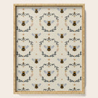 Ode to the Bumblebee (in cream) Serving Tray Gallery Image 1