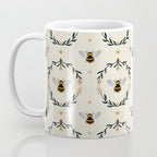 Ode to the Bumblebee (in cream) Coffee Mug Gallery Image 3