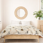 Ode to the Bumblebee (in cream) Duvet Cover Gallery Image 3