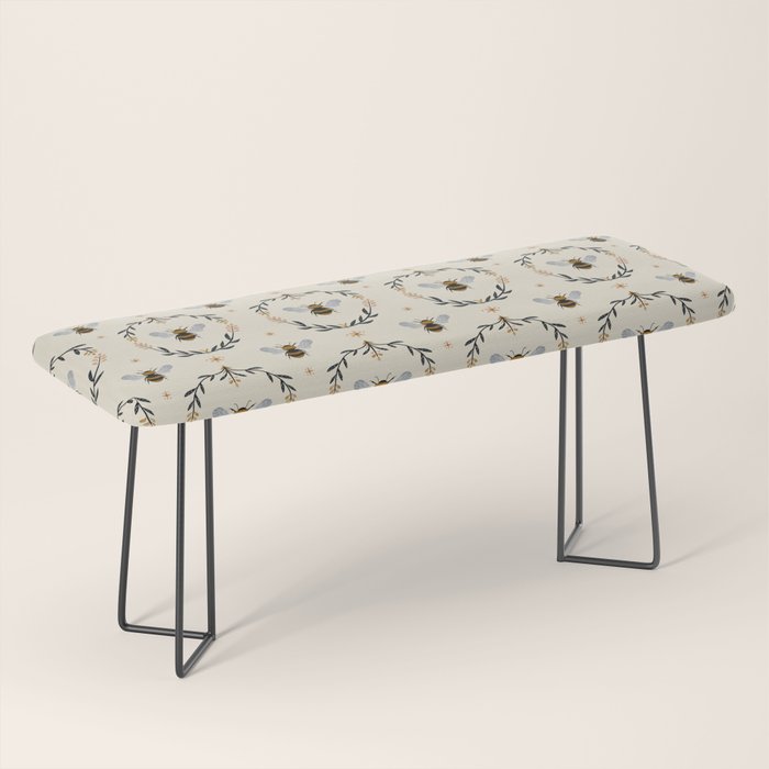 Ode to the Bumblebee (in cream) Bench Gallery Image 1