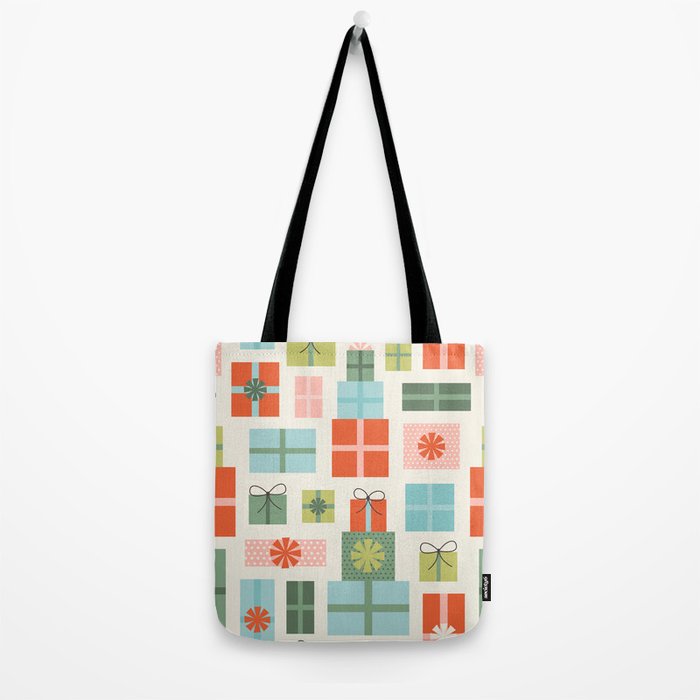 Retro Christmas Presents Tote Bag Gallery Image 2