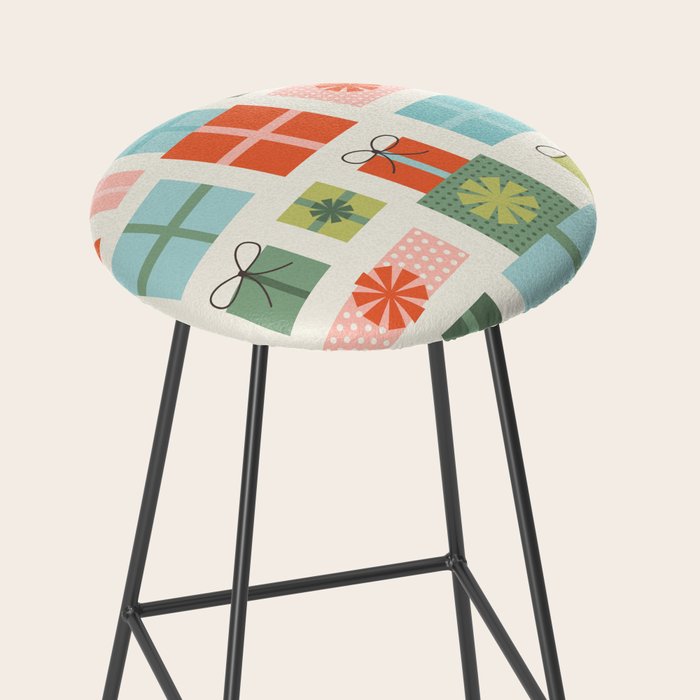 Retro Christmas Presents Stool Gallery Image 2