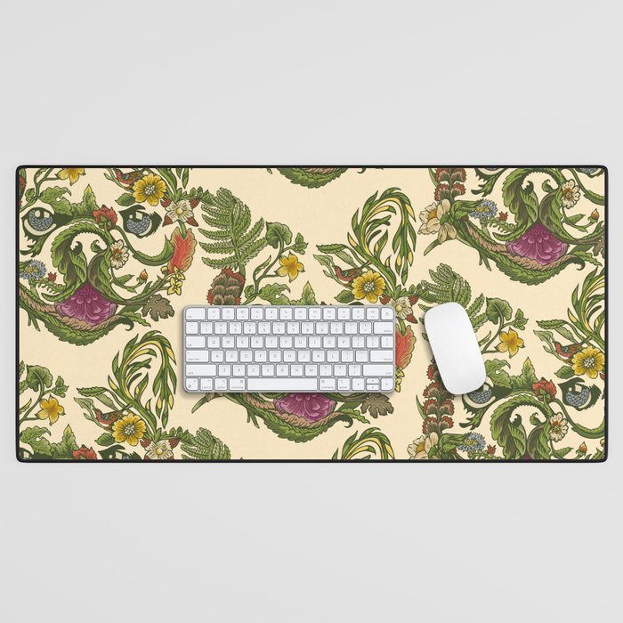 Botanical French Bulldog Desk Mat Gallery Image 1