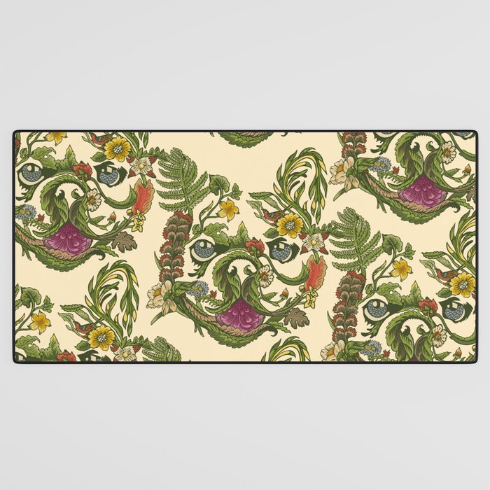 Botanical French Bulldog Desk Mat Gallery Image 3