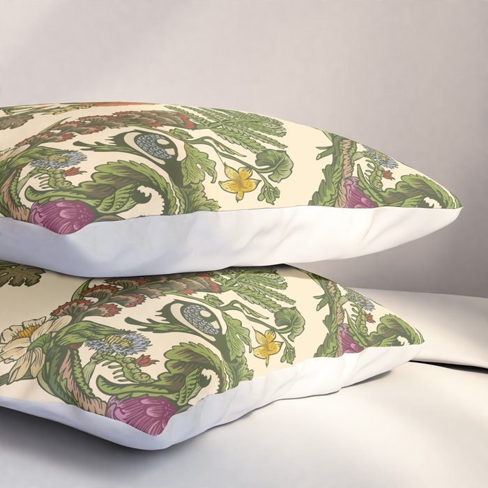 Botanical French Bulldog Pillow Sham Gallery Image 3
