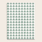Clovers XXXII Sage Green Botanical Pattern Notebook Gallery Image 4