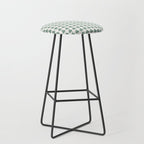 Clovers XXXII Sage Green Botanical Pattern Stool Gallery Image 1