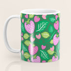 Strawberry Fields - Pink and Green Coffee Mug Gallery Image 3