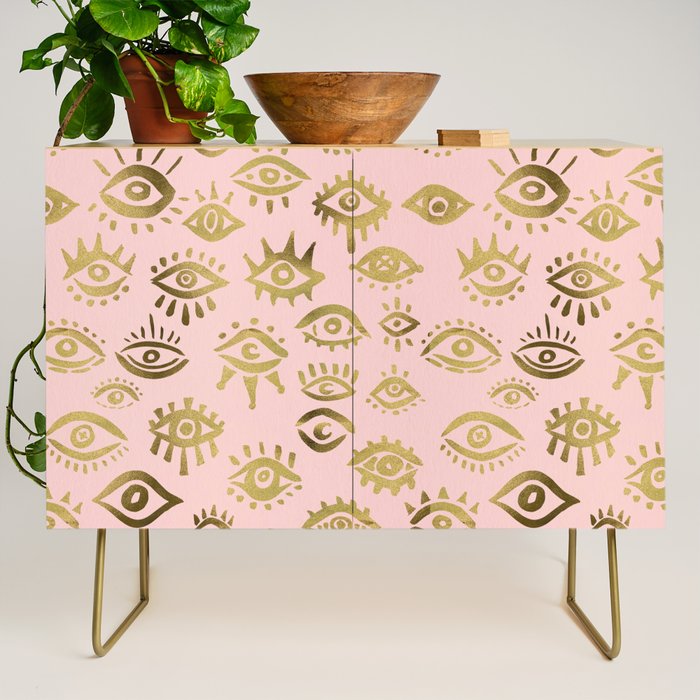 Mystics Eyes - Blush & Gold Credenza Gallery Image 1