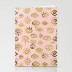 Mystics Eyes - Blush & Gold Stationery Card Gallery Image 2