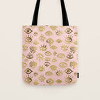 Mystics Eyes - Blush & Gold Tote Bag Gallery Image 1