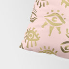 Mystics Eyes - Blush & Gold Pillow Sham Gallery Image 4