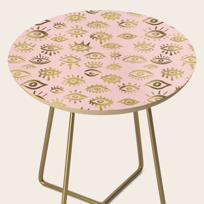 Mystics Eyes - Blush & Gold Side Table Gallery Image 2