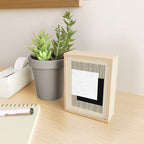 Square black and white Stripes Mini Art Print Gallery Image 2