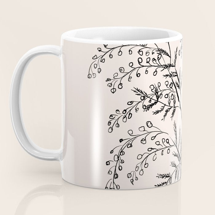 Minimal Acacia Branch Coffee Mug Gallery Image 3