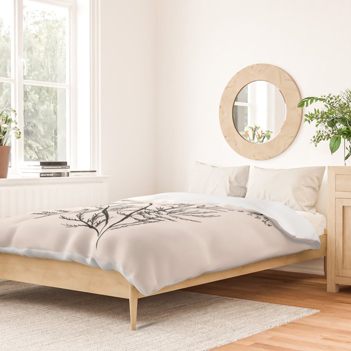 Minimal Acacia Branch Duvet Cover Gallery Image 2