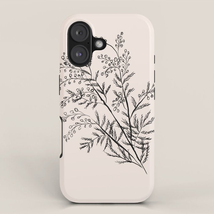 Minimal Acacia Branch iPhone Case Gallery Image 1