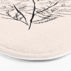Minimal Acacia Branch Bath Mat Gallery Image 3