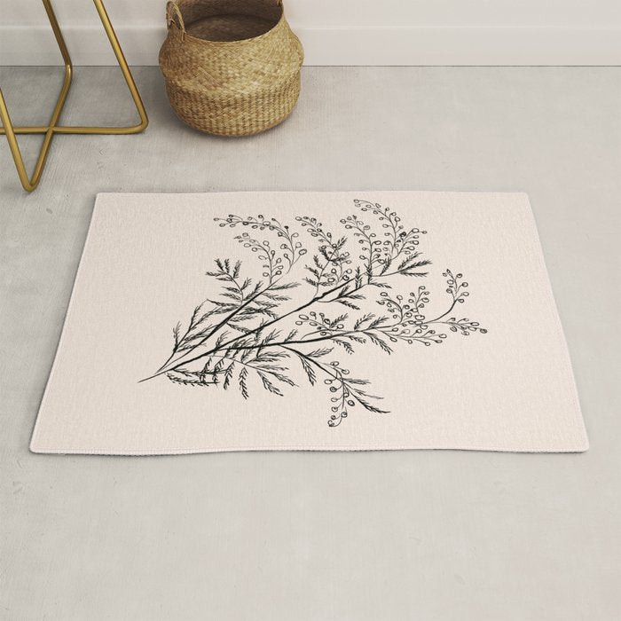 Minimal Acacia Branch Rug Gallery Image 1