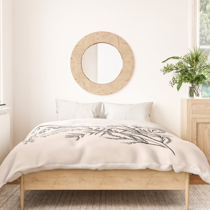 Minimal Acacia Branch Duvet Cover Gallery Image 3