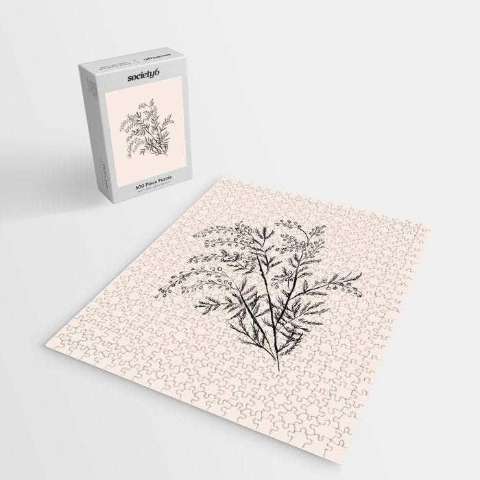 Minimal Acacia Branch Jigsaw Puzzle Gallery Image 2