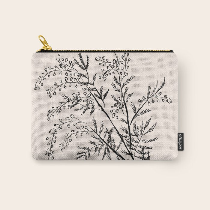 Minimal Acacia Branch Carry All Pouch Gallery Image 1