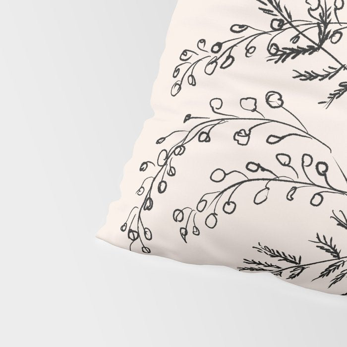 Minimal Acacia Branch Pillow Sham Gallery Image 4