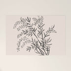 Minimal Acacia Branch Welcome Mat Gallery Image 1