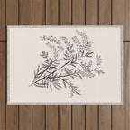 Minimal Acacia Branch Outdoor Rug Gallery Image 1
